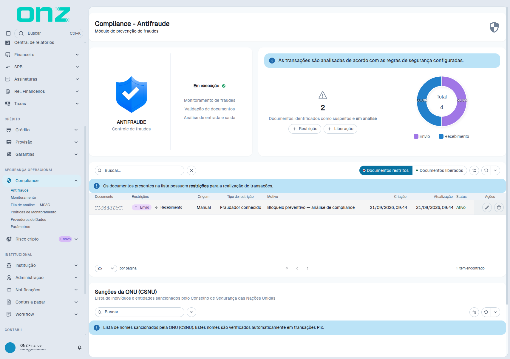 Documentos restritos